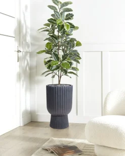 Sale Beliani Vaso per piante TAXODIUM 34 cm grafite Grigio