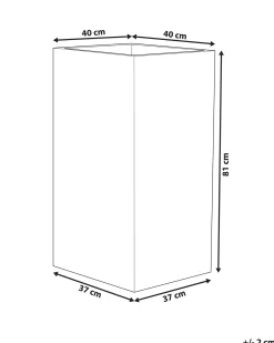 Online Beliani Vaso per piante TENNO 40 cm Beige