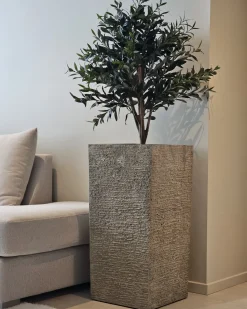 Online Beliani Vaso per piante TENNO 40 cm Beige