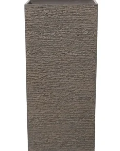 Outlet Beliani Vaso per piante TENNO 40 cm scuro Marrone