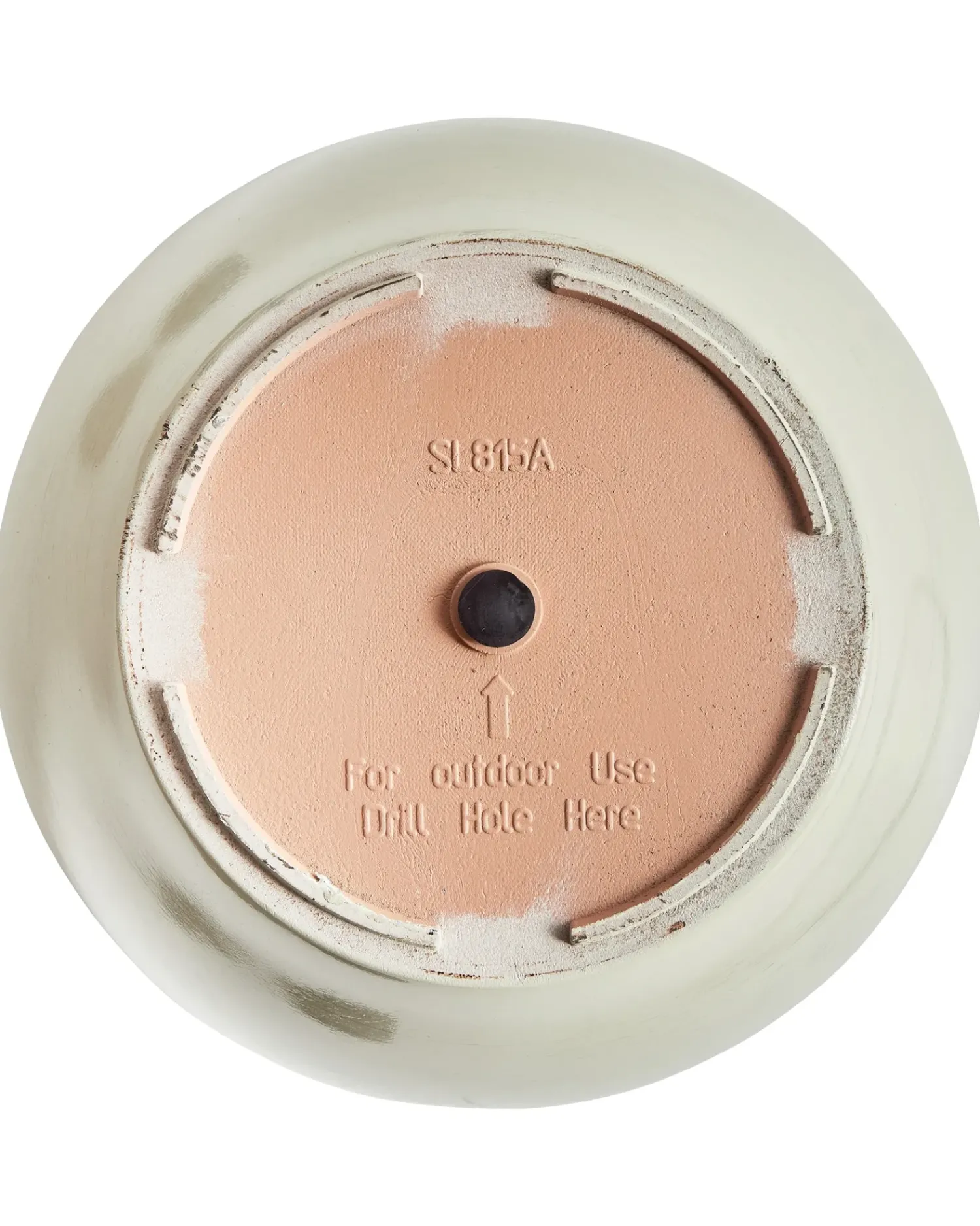 Discount Beliani Vaso per piante TESALIA 49 cm chiaro Beige