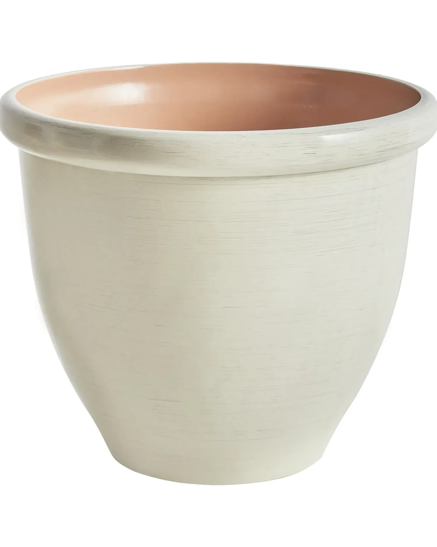 Discount Beliani Vaso per piante TESALIA 49 cm chiaro Beige
