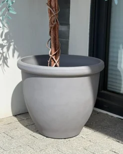 Clearance Beliani Vaso per piante TESALIA 49 cm Grigio