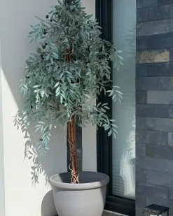 Clearance Beliani Vaso per piante TESALIA 49 cm Grigio