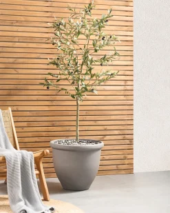 Clearance Beliani Vaso per piante TESALIA 49 cm Grigio
