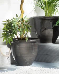 Best Beliani Vaso per piante TESALIA 49 cm Marrone