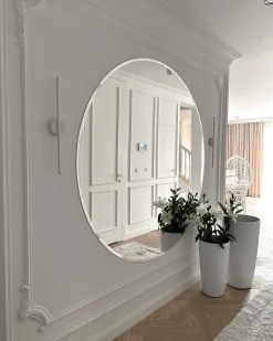 Clearance Beliani Vaso per piante TSERIA 40 cm Bianco