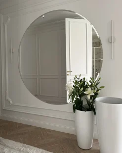 Clearance Beliani Vaso per piante TSERIA 40 cm Bianco