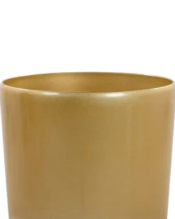 Outlet Beliani Vaso per piante TSERIA 40 cm Oro