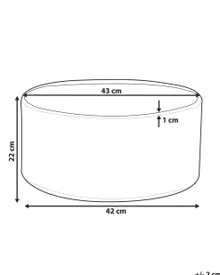 Clearance Beliani Vaso per piante VALTA 43 cm Bianco