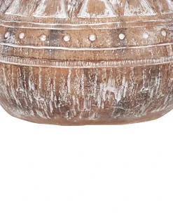 Clearance Beliani Vaso per piante VARIEGATUM 27 cm Marrone Beige Marrone