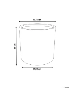 Outlet Beliani Vaso per piante VOULA Marrone