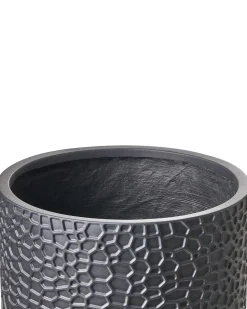 Outlet Beliani Vaso per piante YUHUA 43 cm Nero