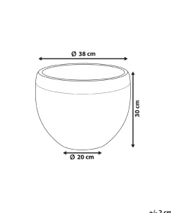 Hot Beliani Vaso per piante ZAKROS 38 cm Bianco