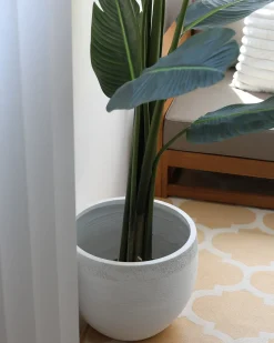 Hot Beliani Vaso per piante ZAKROS 38 cm Bianco