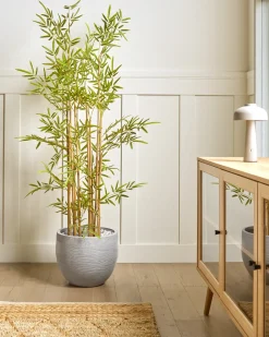 Discount Beliani Vaso per piante ZAKROS 38 cm Grigio