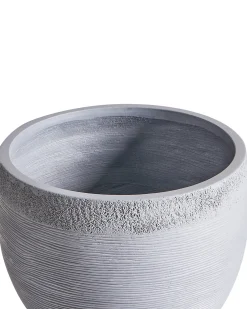 Discount Beliani Vaso per piante ZAKROS 38 cm Grigio