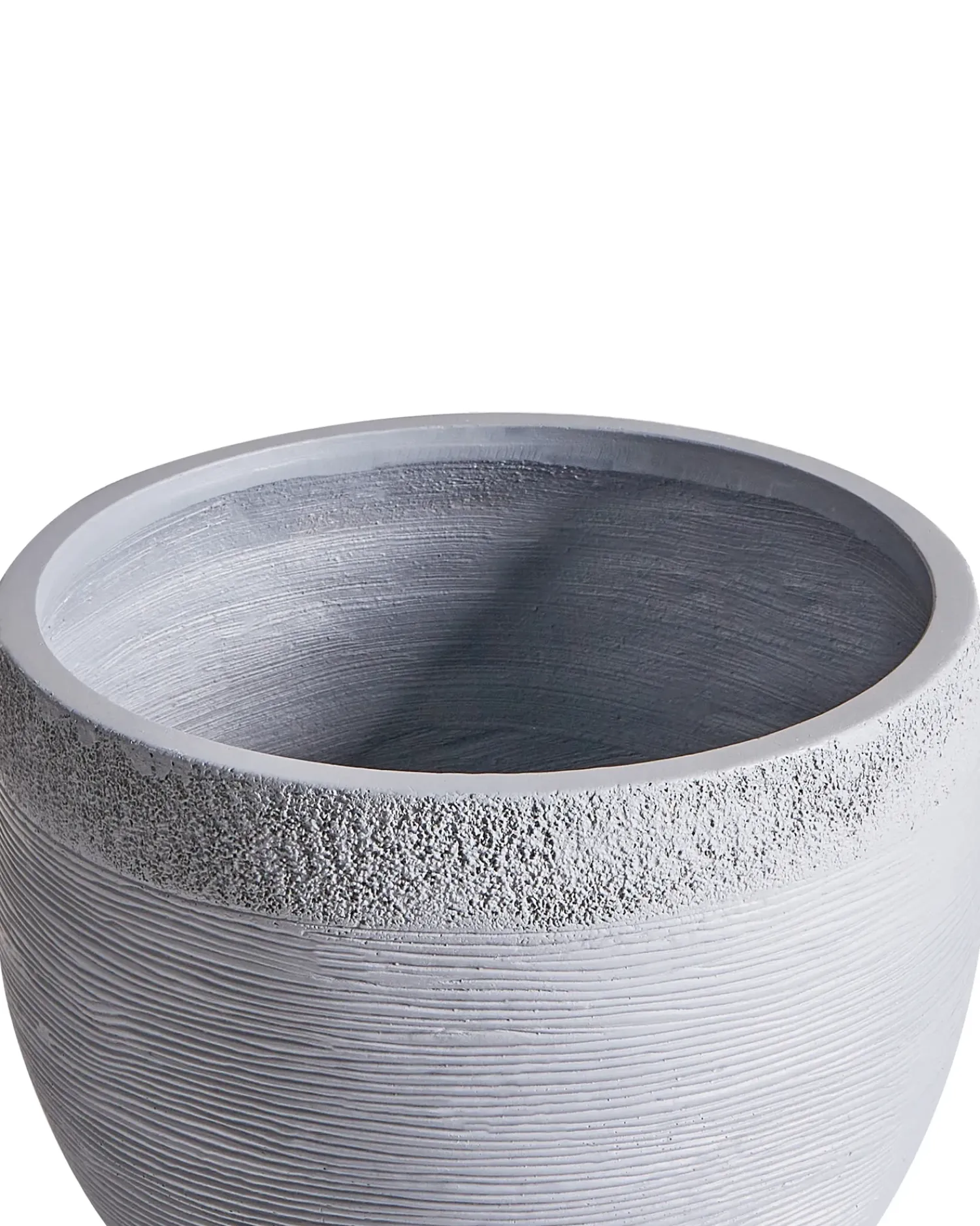 Discount Beliani Vaso per piante ZAKROS 38 cm Grigio