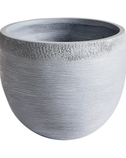Discount Beliani Vaso per piante ZAKROS 38 cm Grigio
