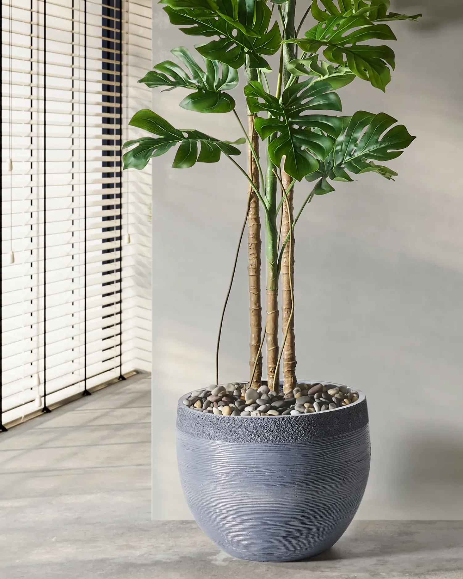 Online Beliani Vaso per piante ZAKROS 50 cm Grigio