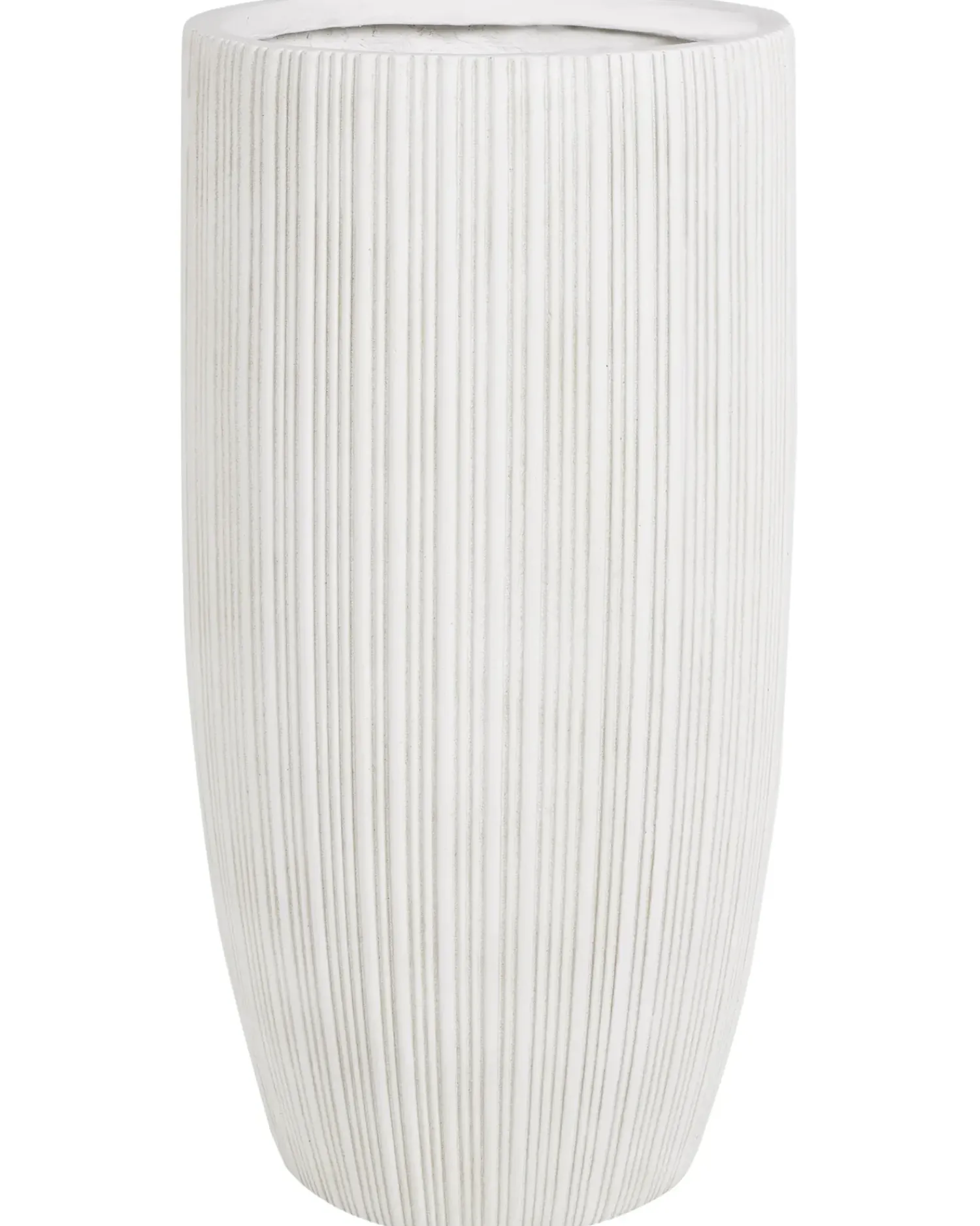 Discount Beliani Vaso per piante ZELKOVA 35 cm chiaro Beige