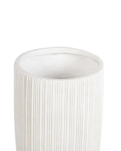 Discount Beliani Vaso per piante ZELKOVA 35 cm chiaro Beige