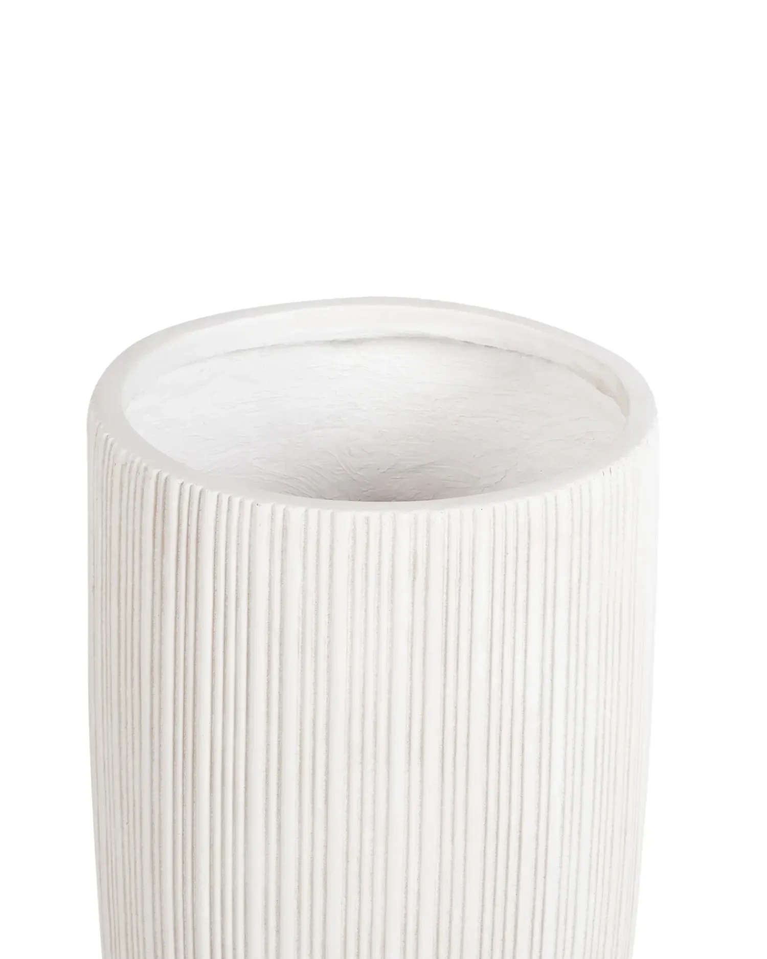 Discount Beliani Vaso per piante ZELKOVA 35 cm chiaro Beige