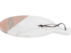 Best Beliani Vassoio da portata ACHARNES Pietra Marmo bianco Bianco Multicolore