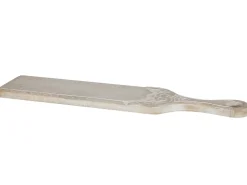 Hot Beliani Vassoio da portata EDFU Legno di mango Marrone chiaro Bianco Marrone