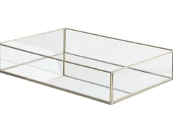 Clearance Beliani Vassoio GRENOBLE Vetro Argento