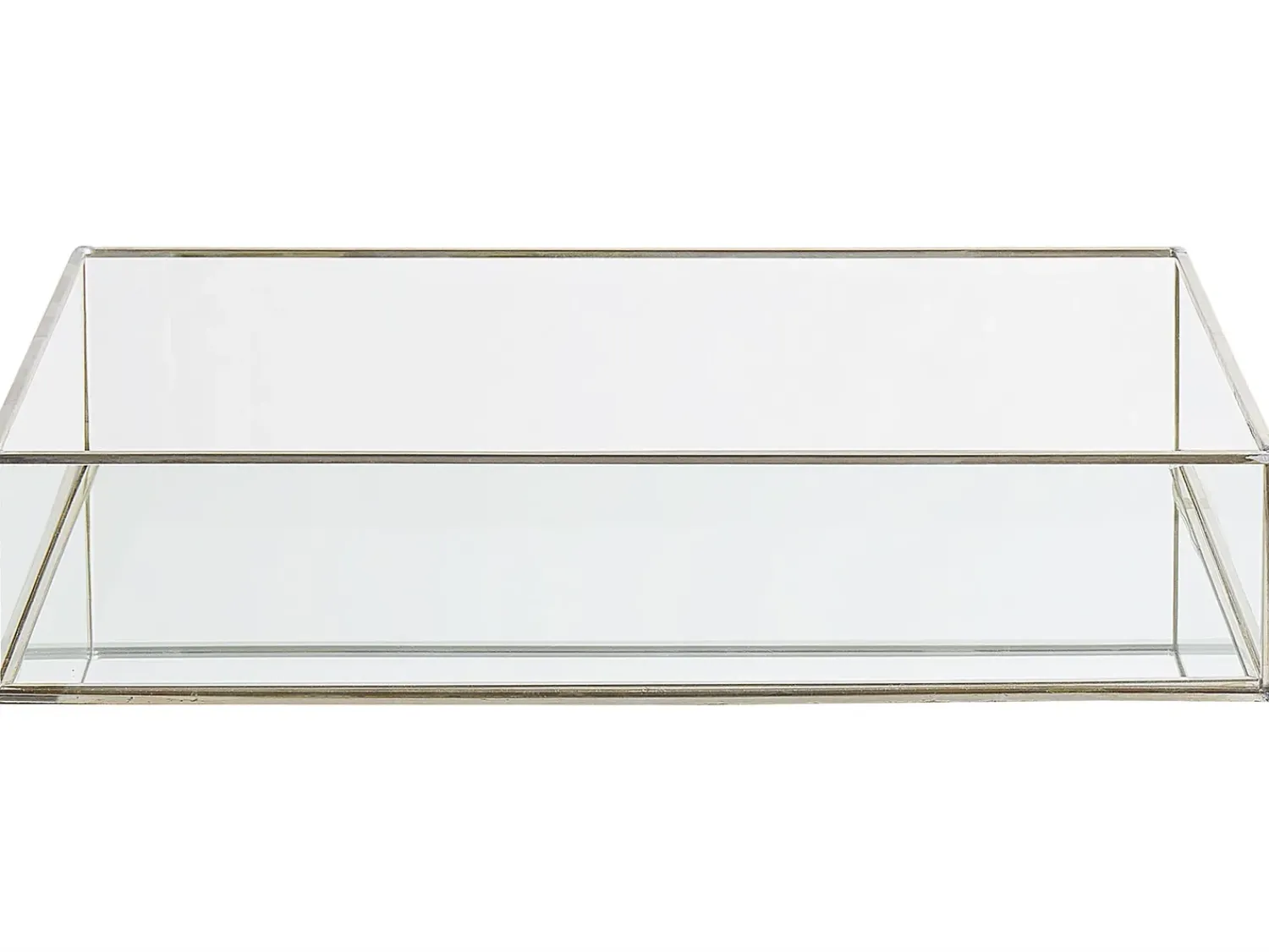 Clearance Beliani Vassoio GRENOBLE Vetro Argento