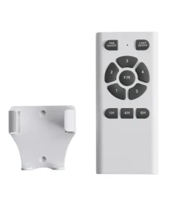Beliani Ventilatore a soffitto ARANI con telecomando Marrone scuro Marrone Nero