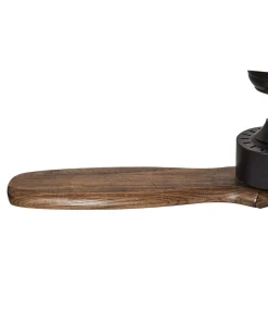 New Beliani Ventilatore a soffitto ARANI con telecomando Marrone Marrone Nero