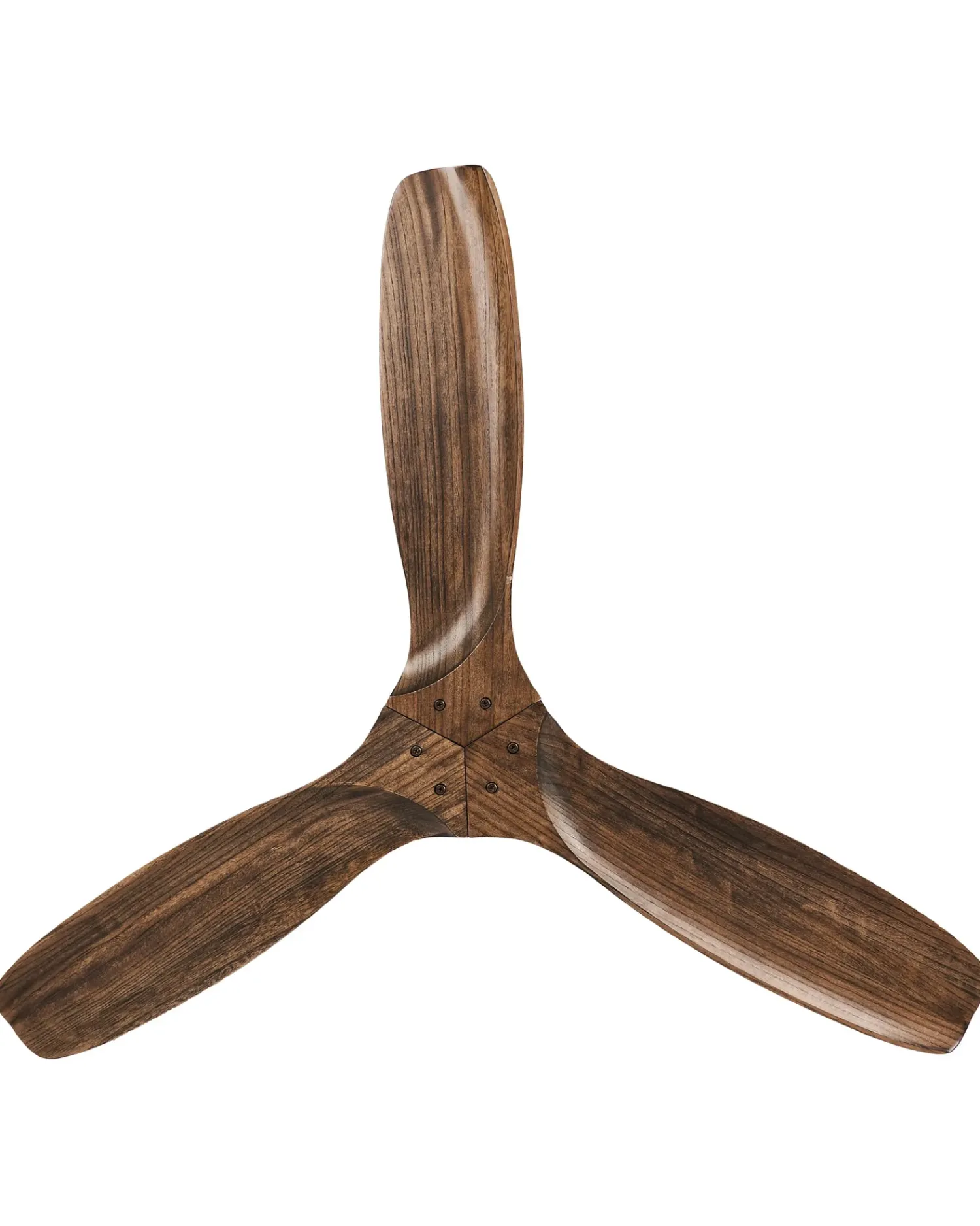 New Beliani Ventilatore a soffitto ARANI con telecomando Marrone Marrone Nero