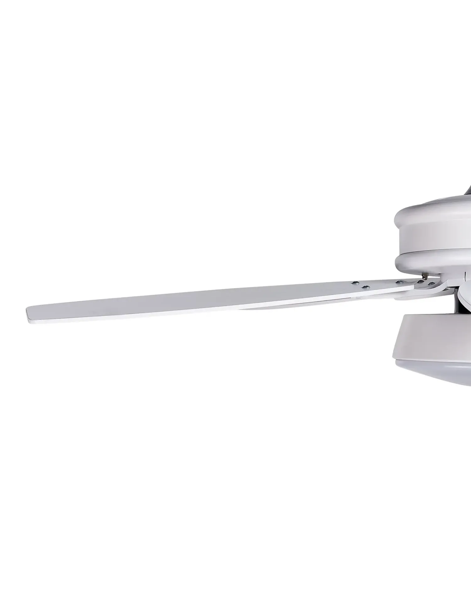 Clearance Beliani Ventilatore a soffitto con luce LOGAN con telecomando LED Bianco Bianco Marrone