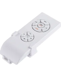 Clearance Beliani Ventilatore a soffitto con luce LOGAN con telecomando LED Bianco Bianco Marrone