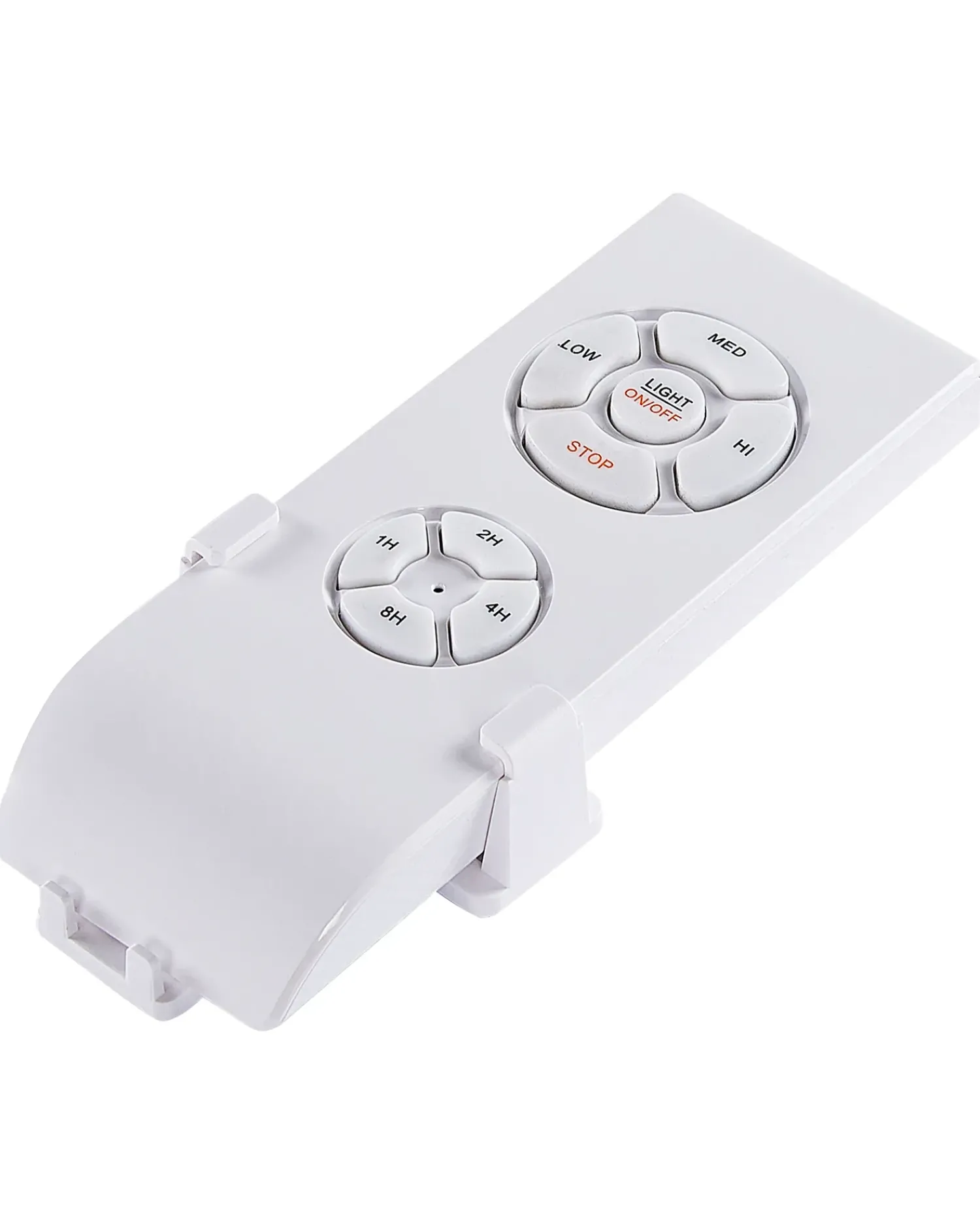 Clearance Beliani Ventilatore a soffitto con luce LOGAN con telecomando LED Bianco Bianco Marrone