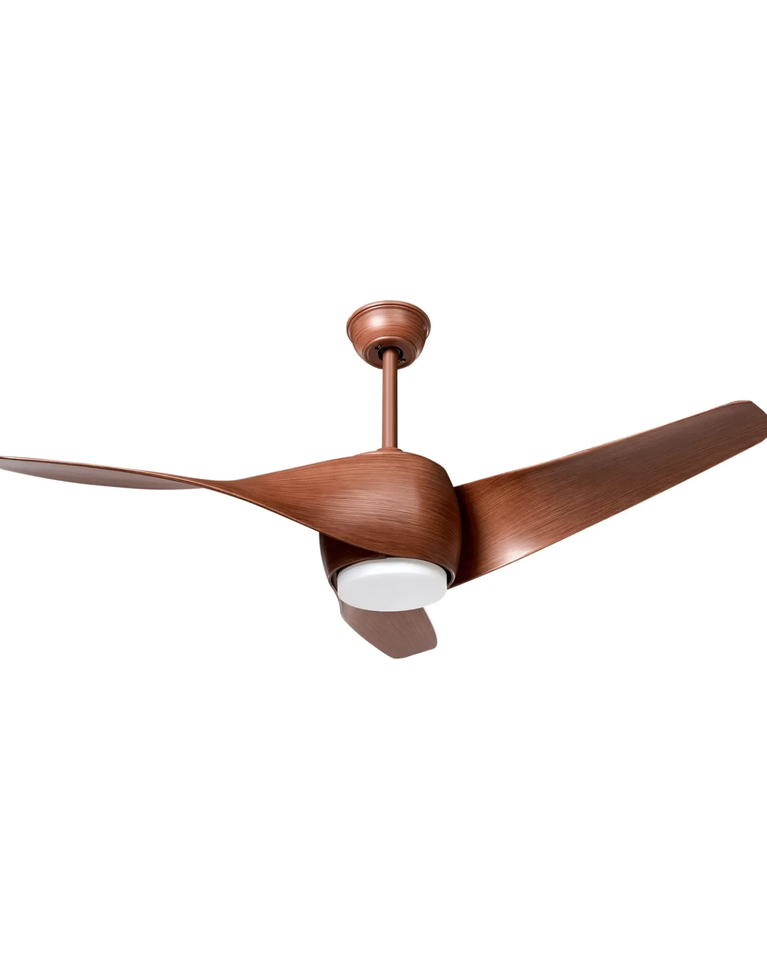 Hot Beliani Ventilatore a soffitto con luce PARIA con telecomando Marrone