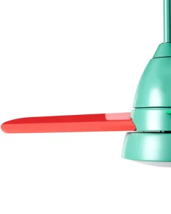 Discount Beliani Ventilatore a soffitto con luce STRAWBERRY con telecomando Multicolore Giallo Rosso Verde Multicolore