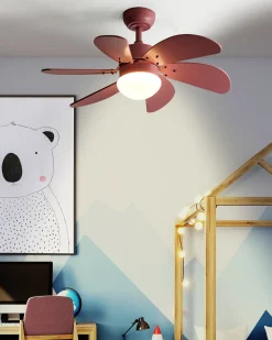 Hot Beliani Ventilatore a soffitto con luce LOGAR con telecomando LED Rosa