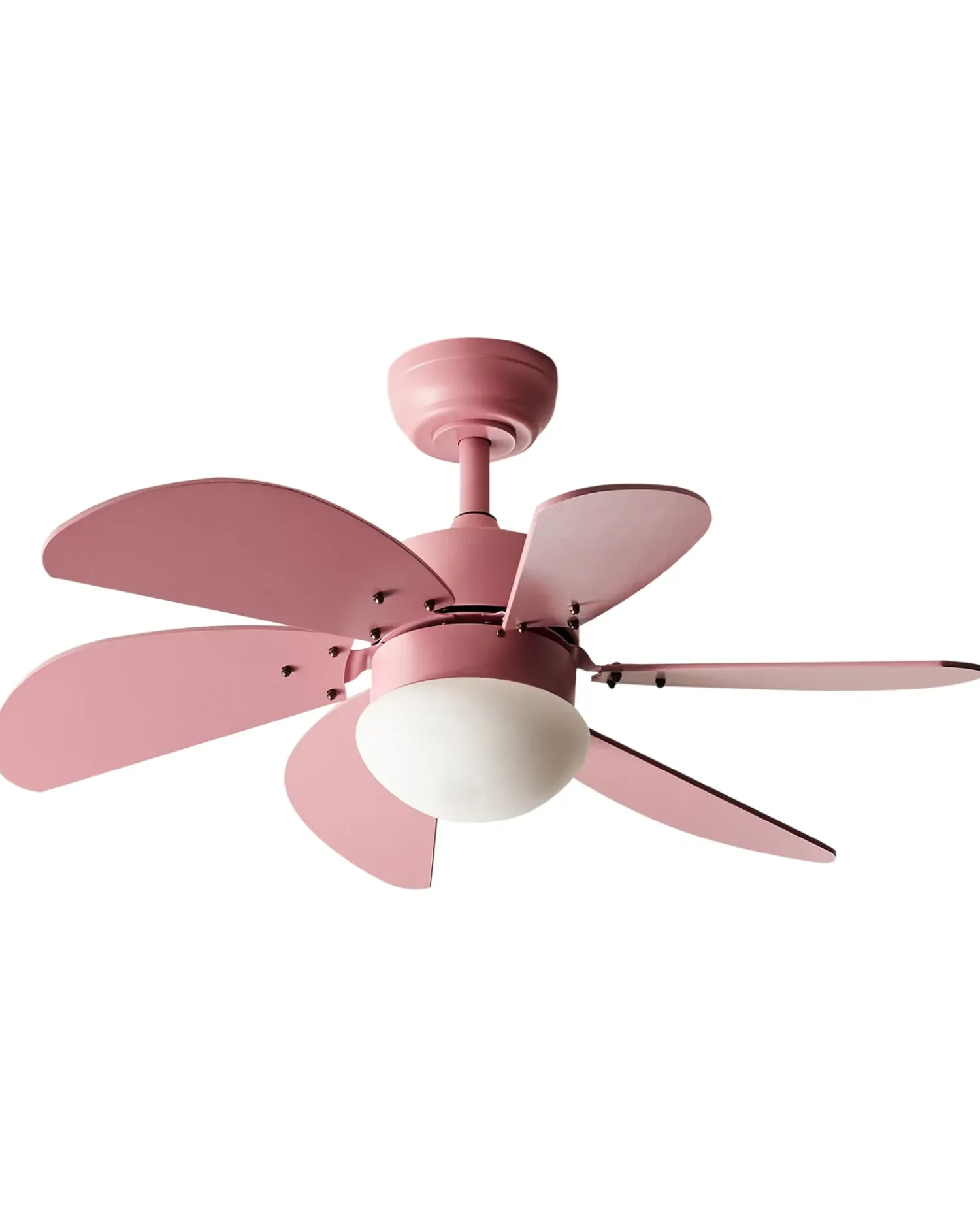 Hot Beliani Ventilatore a soffitto con luce LOGAR con telecomando LED Rosa