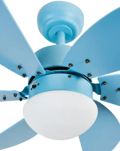 Best Beliani Ventilatore a soffitto con luce LOGAR con telecomando LED Blu