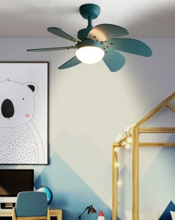 Best Beliani Ventilatore a soffitto con luce LOGAR con telecomando LED Blu