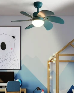 Best Beliani Ventilatore a soffitto con luce LOGAR con telecomando LED Blu