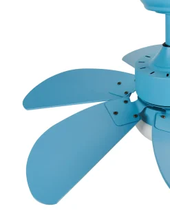 Best Beliani Ventilatore a soffitto con luce LOGAR con telecomando LED Blu