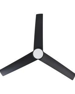 Best Beliani Ventilatore a soffitto con luce CANETE con telecomando LED Nero Bianco Nero