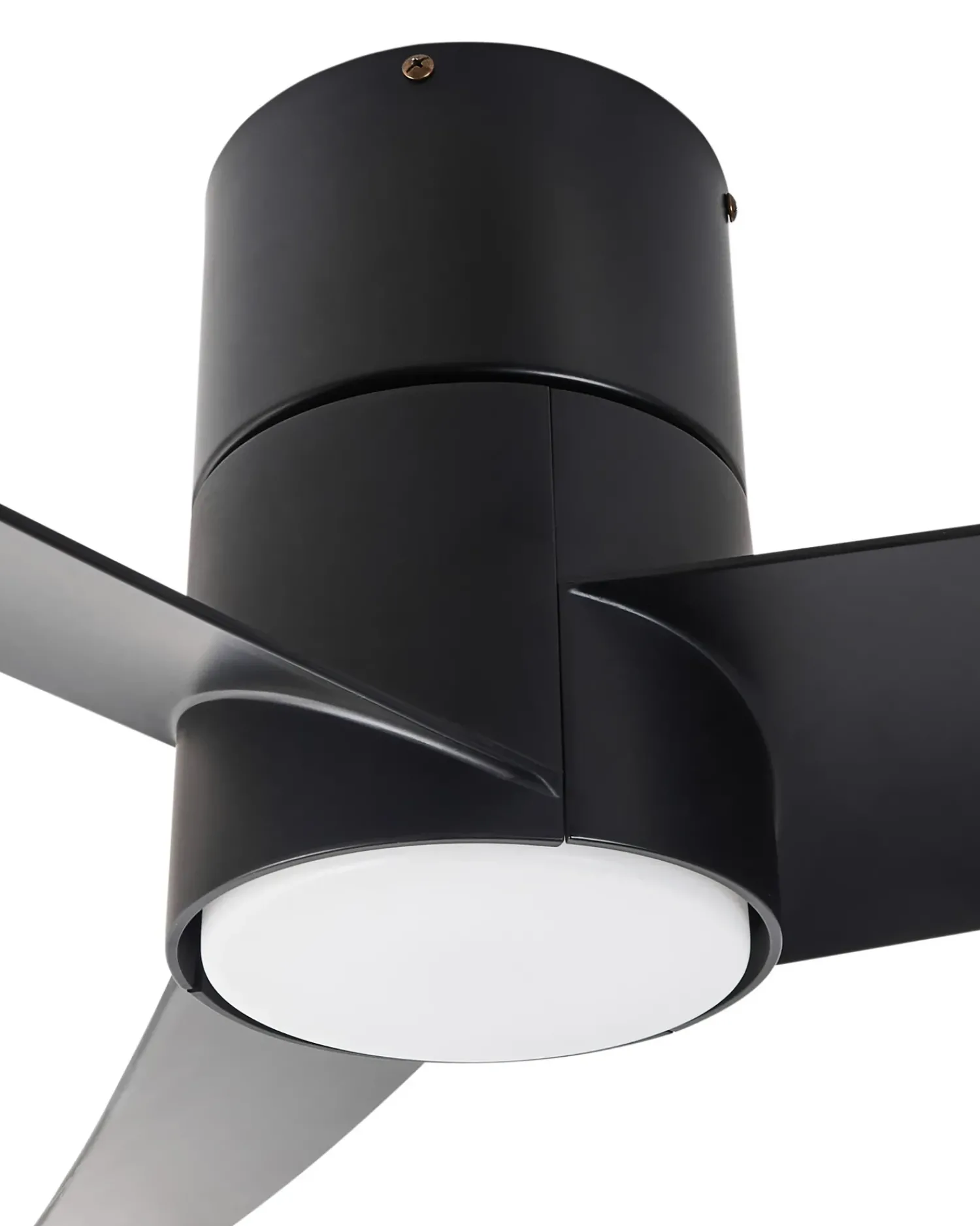 Best Beliani Ventilatore a soffitto con luce CANETE con telecomando LED Nero Bianco Nero