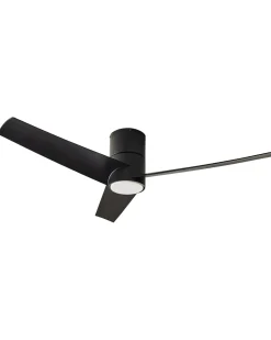 Best Beliani Ventilatore a soffitto con luce CANETE con telecomando LED Nero Bianco Nero