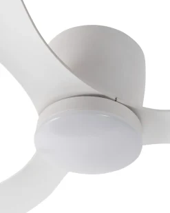 Online Beliani Ventilatore a soffitto con luce VEMBAR con telecomando LED Bianco