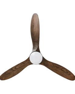 Best Beliani Ventilatore a soffitto con luce MOYAR con telecomando LED Marrone scuro Marrone Nero